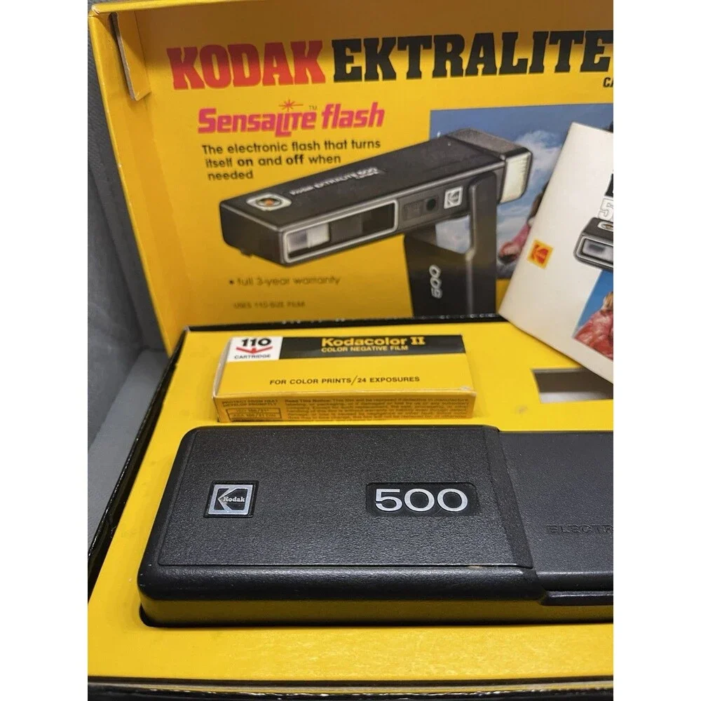 Vintage Kodak Extra lite 500 Flip Camera Untested